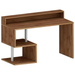Scrivania lineare rovere 140x60cm con porta pc - Kobenhavn