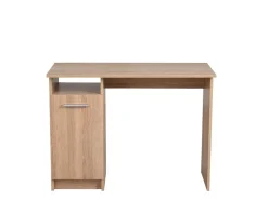 Scrivania Marrone Rovere 2 Ripiani 3 Vani 100x50x74.5h cm, Un'anta - Tiriolo