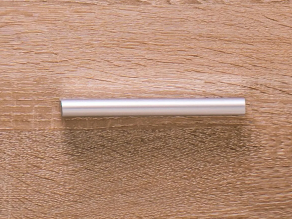 Scrivania Marrone Rovere un Ripiano 3 Cassetti 121x50x74.5h cm, Maniglie Incluse - Rifiano