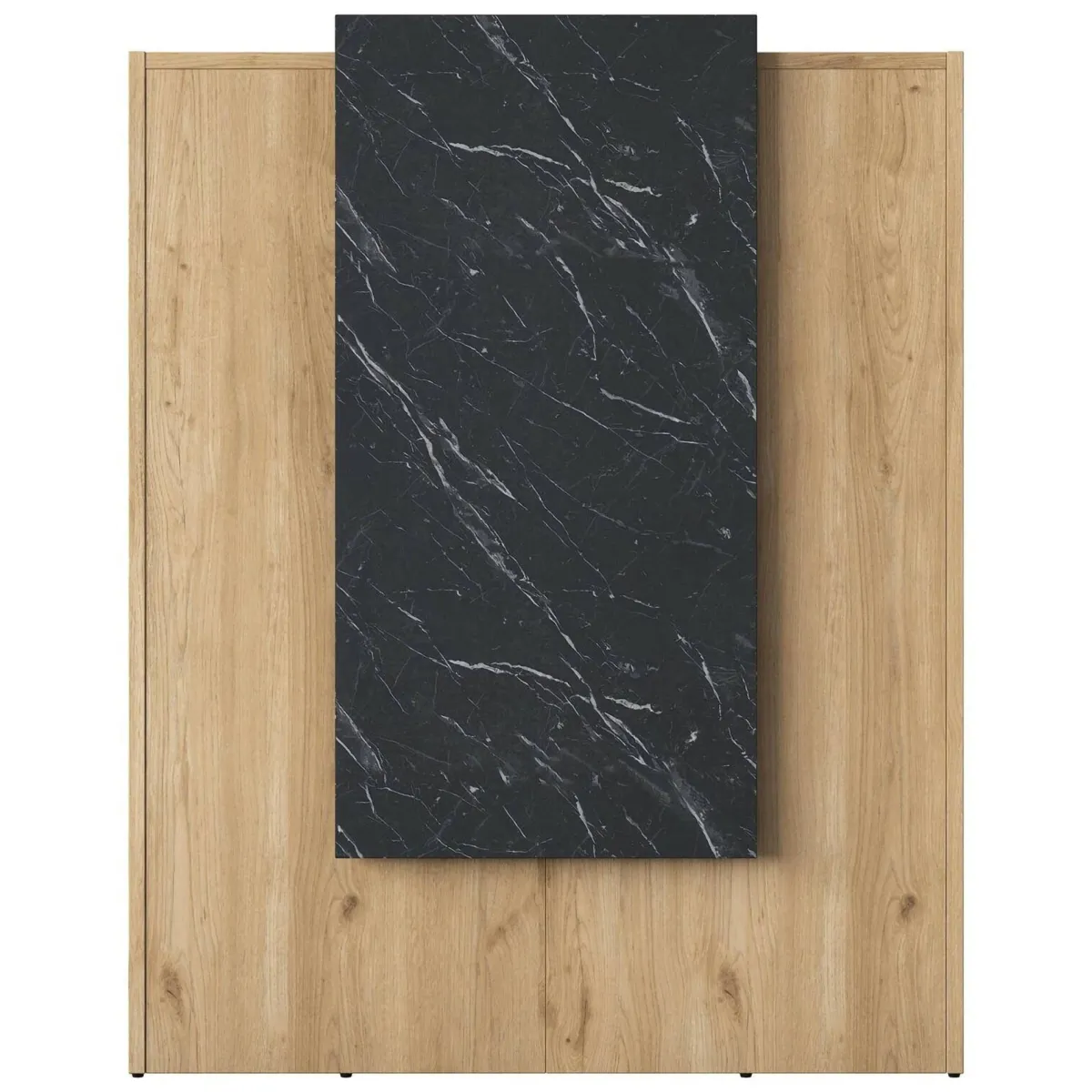 Scrivanie > Dmora Scrivania No noce 90x40cm con 1 cassetto - Mappano Marrone Noce