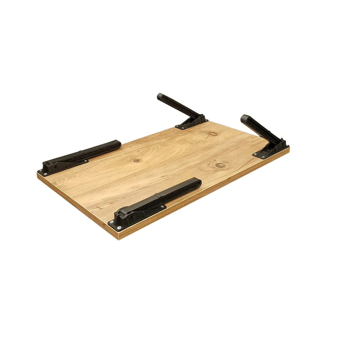 Scrivania No quercia e nera 60x35cm con supporto computer - Cusio