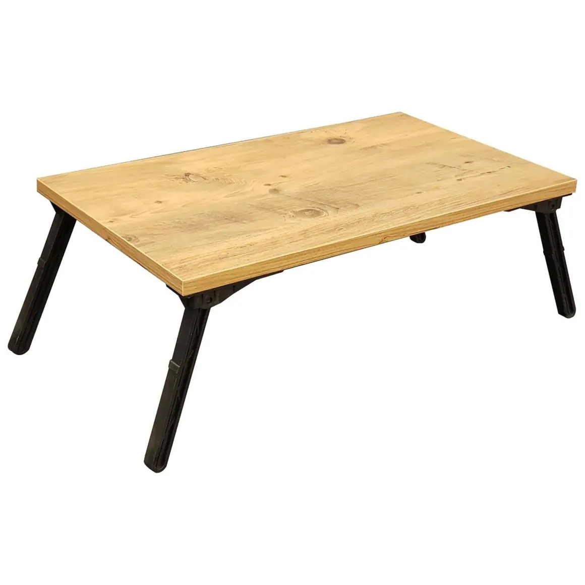 Scrivania No quercia e nera 60x35cm con supporto computer - Cusio