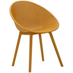 Sedia Arancione 2 Sedie Adatto per Indoor/outdoor, Materiale Struttura in Plastica - Tansen