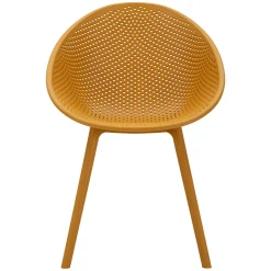 Sedia Arancione 2 Sedie Adatto per Indoor/outdoor, Materiale Struttura in Plastica - Tansen