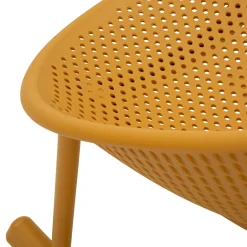 Sedie > Dmora Sedia 2 Sedie a Dondolo, Adatto per Indoor/outdoor, Materiale Struttura in Plastica - Phunt Arancione