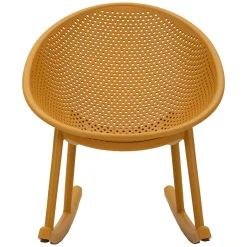Sedie > Dmora Sedia 2 Sedie a Dondolo, Adatto per Indoor/outdoor, Materiale Struttura in Plastica - Phunt Arancione