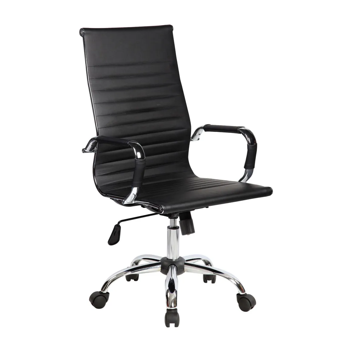 Sedia con ruote Disrae, Nero, 63x54h106/116 cm