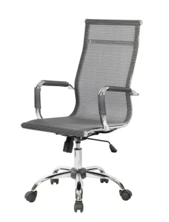 Sedia con Ruote Grigio Regolabile Imbottito, 5 Ruote - Traversone