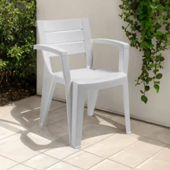 Sedia da esterno anti pioggia bianco - Camogli