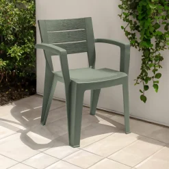 Sedie Da Esterno|Sedie > Dmora Sedia da esterno Camogli, 60x58 h79 cm, Verde