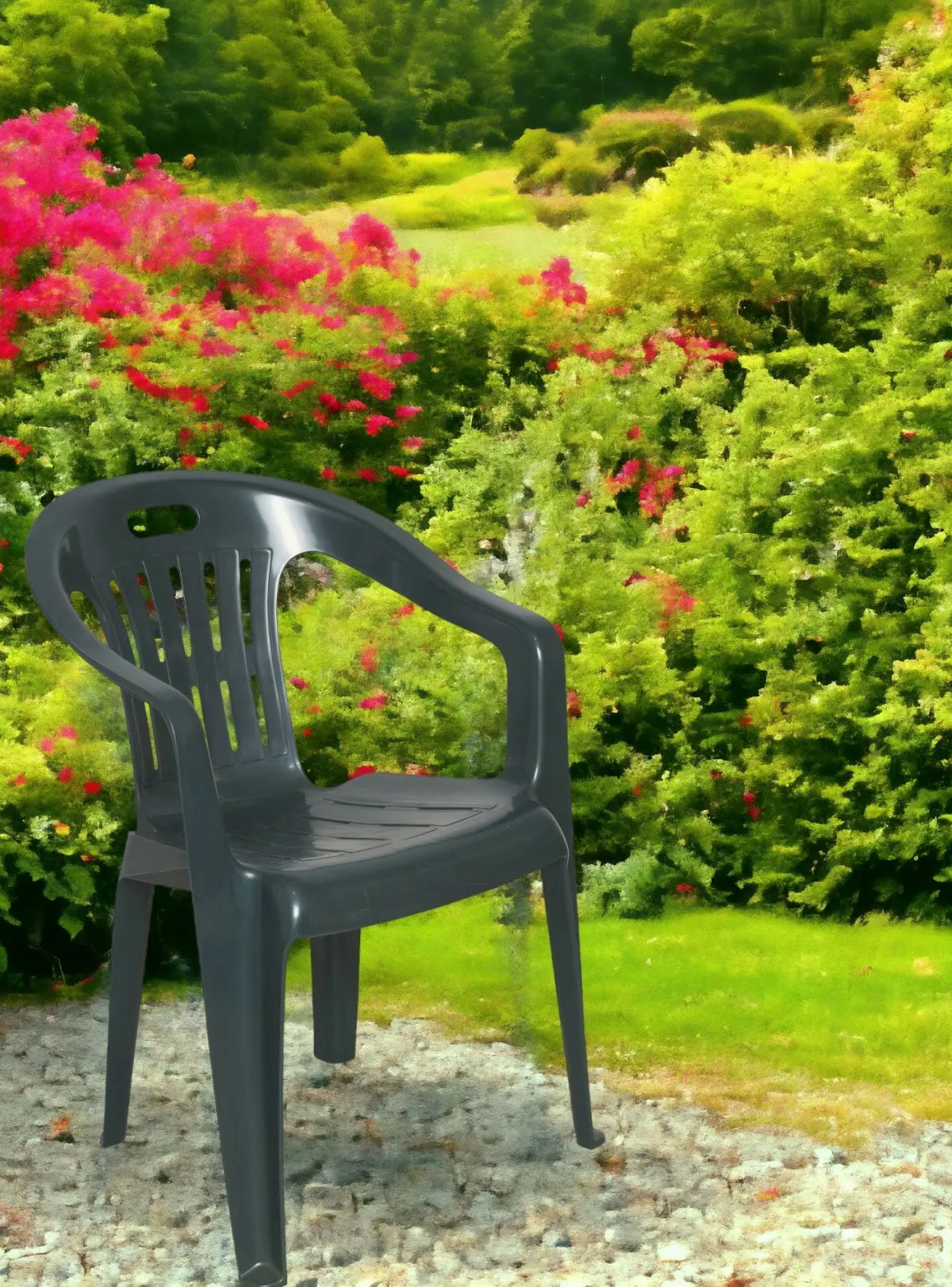 Outdoor > Dmora Sedia da esterno Damorus, 56x55h78 cm, Verde