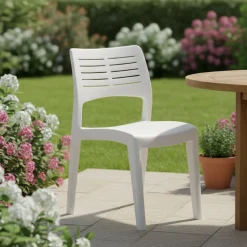 Sedia da esterno design bianco - Genny