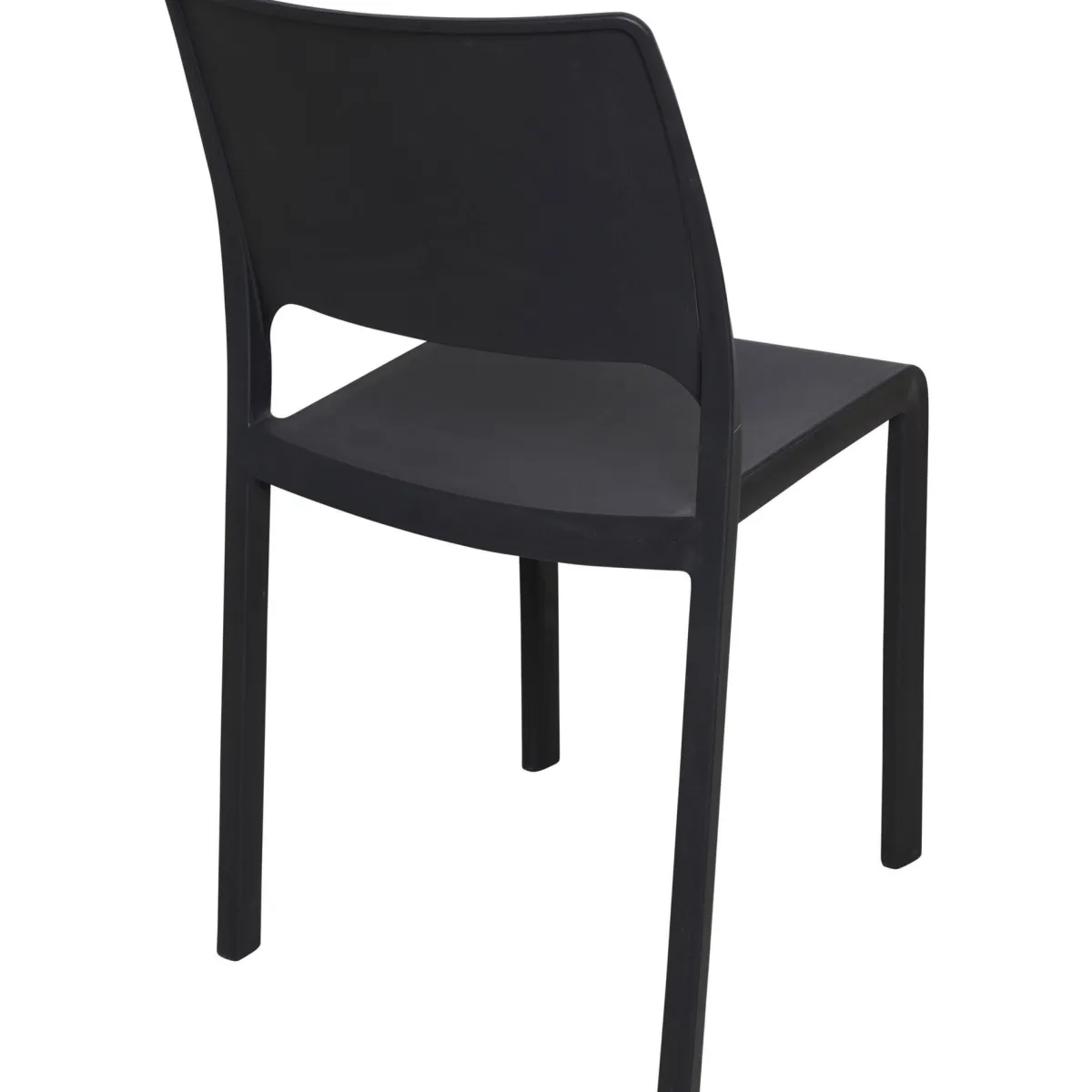 Sedie Da Esterno|Sedie > Dmora Sedia da esterno design impilabile antracite - Cereseto Grigio Antracite