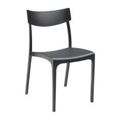 Sedie Da Esterno|Sedie > Dmora Sedia da giardino impilabile antracite - Lupia Grigio Antracite
