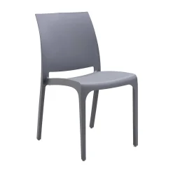 Sedia da giardino impilabile grigio - Camo
