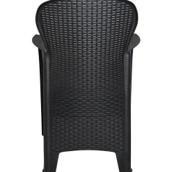 Sedia da giardino in plastica antracite - Amilton