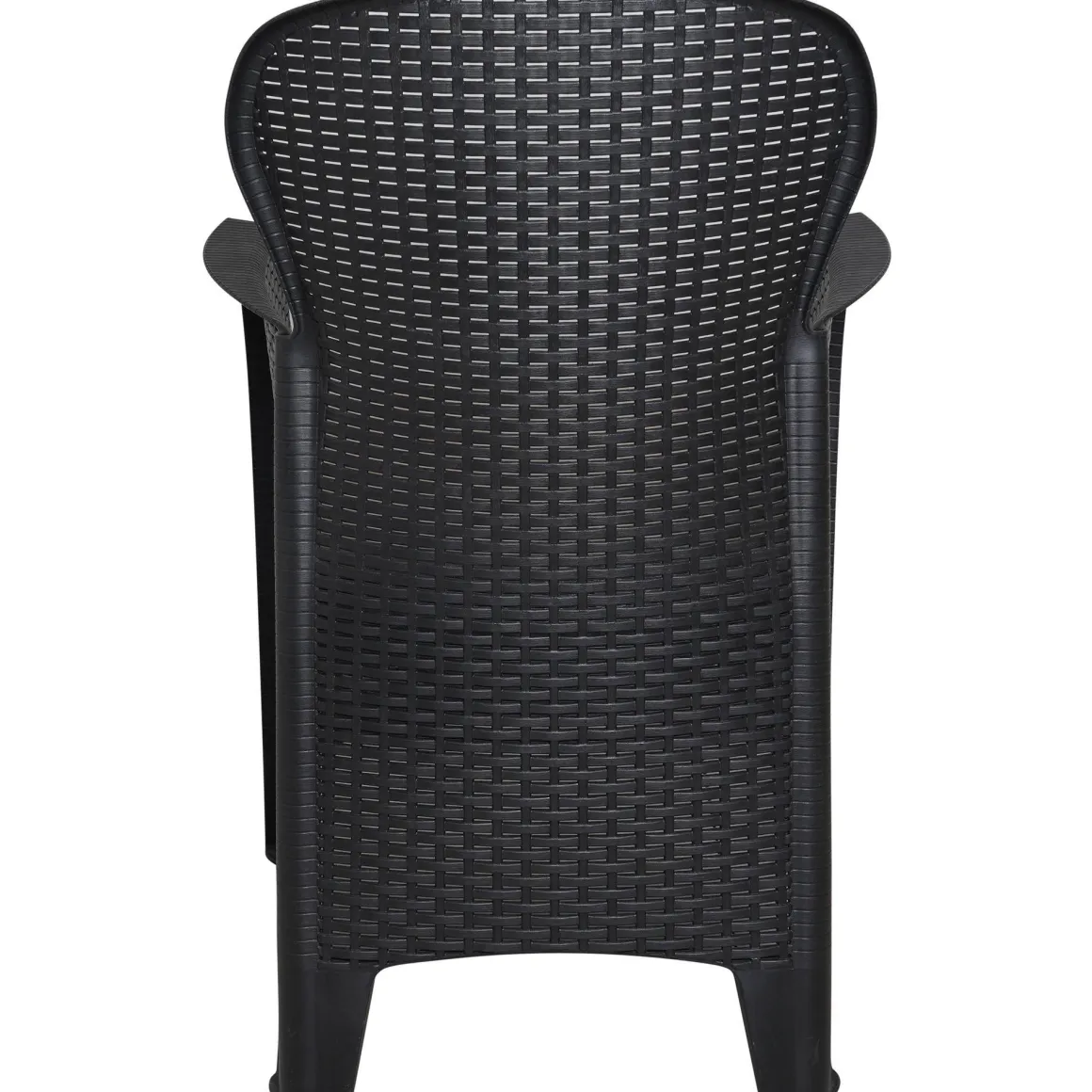 Sedia da giardino in plastica antracite - Amilton