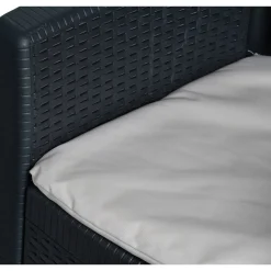 Sedia da giardino in plastica antracite - Amilton