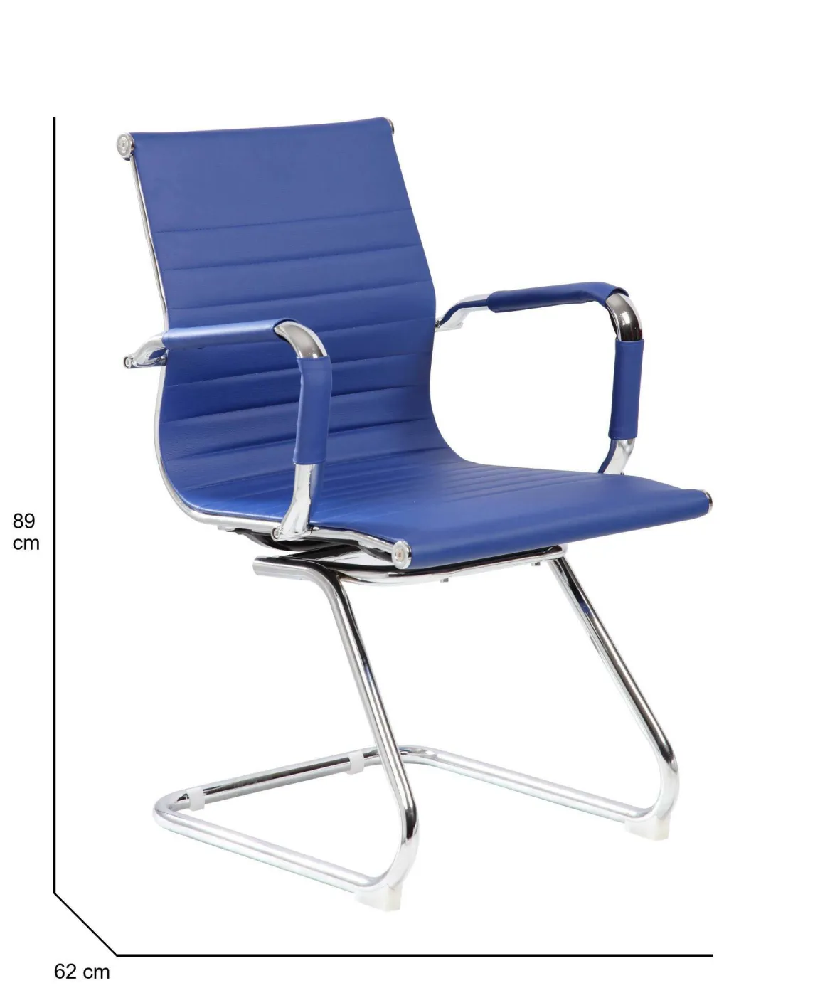 Sedia Dfusett, 62x54h89 cm, Blu