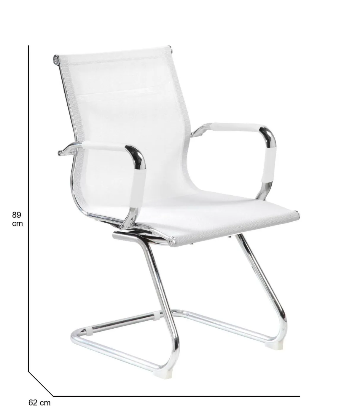 Sedia Dgoldon, 62x54h89 cm, Bianco