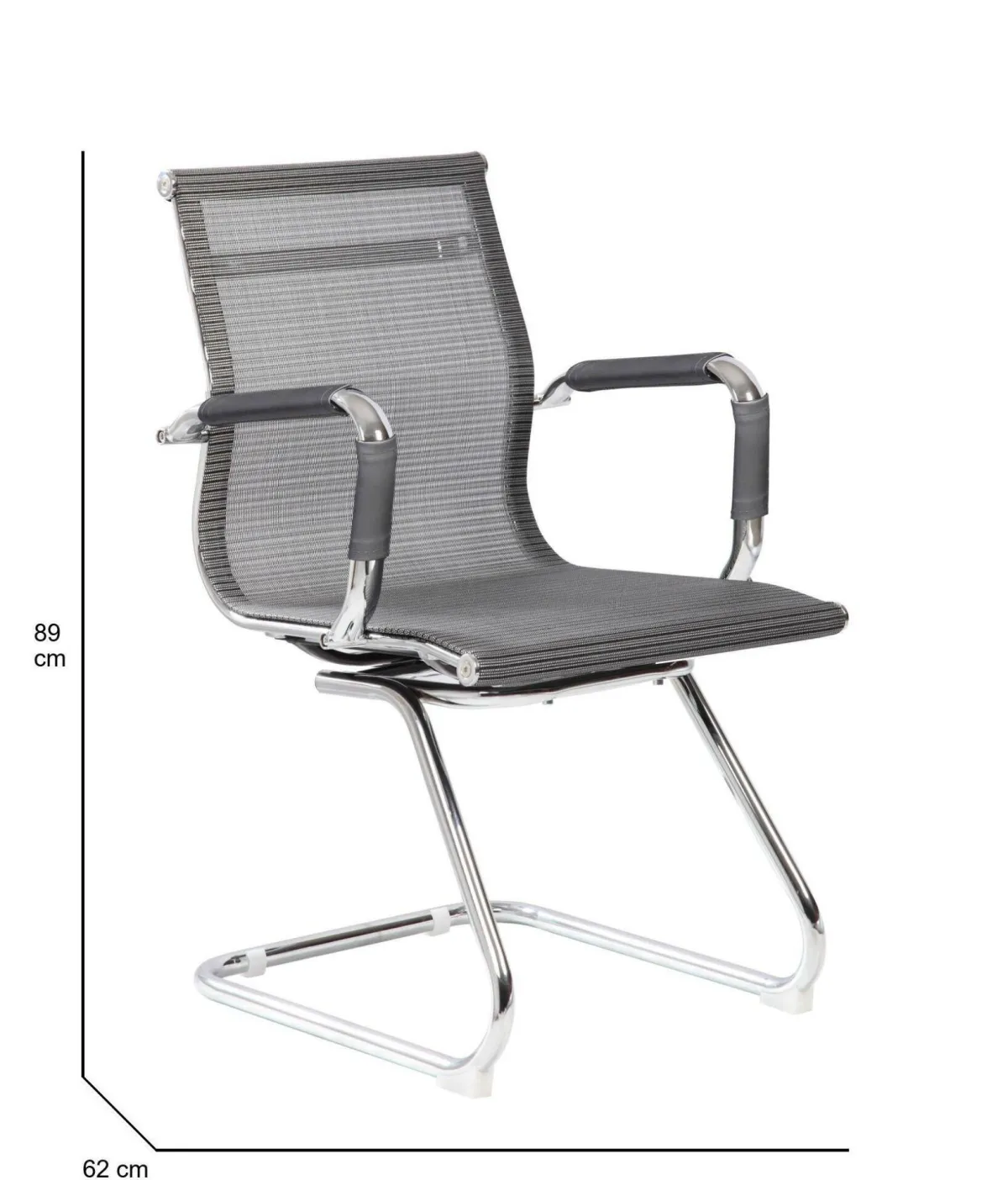 Sedie > Dmora Sedia una Sedia Peso Supportato 120 kg, Altezza Seduta 43 cm - Balvano Grigio