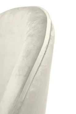 Sedie > Dmora Sedia imbottita in velluto panna - Achito Bianco Panna