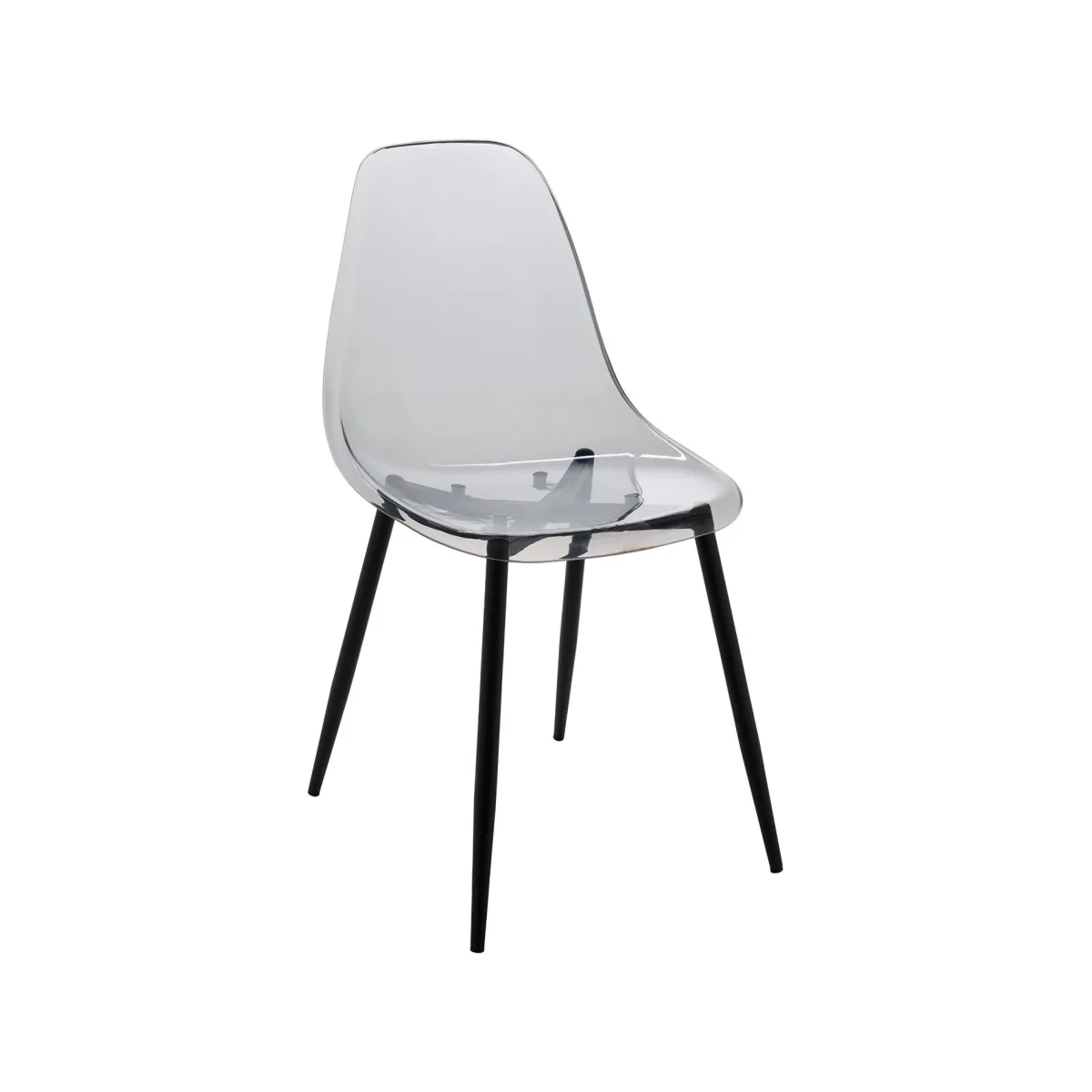 Cucina|Salotto > Dmora Sedia minimal in plastica fume - Amstrong Grigio Fume