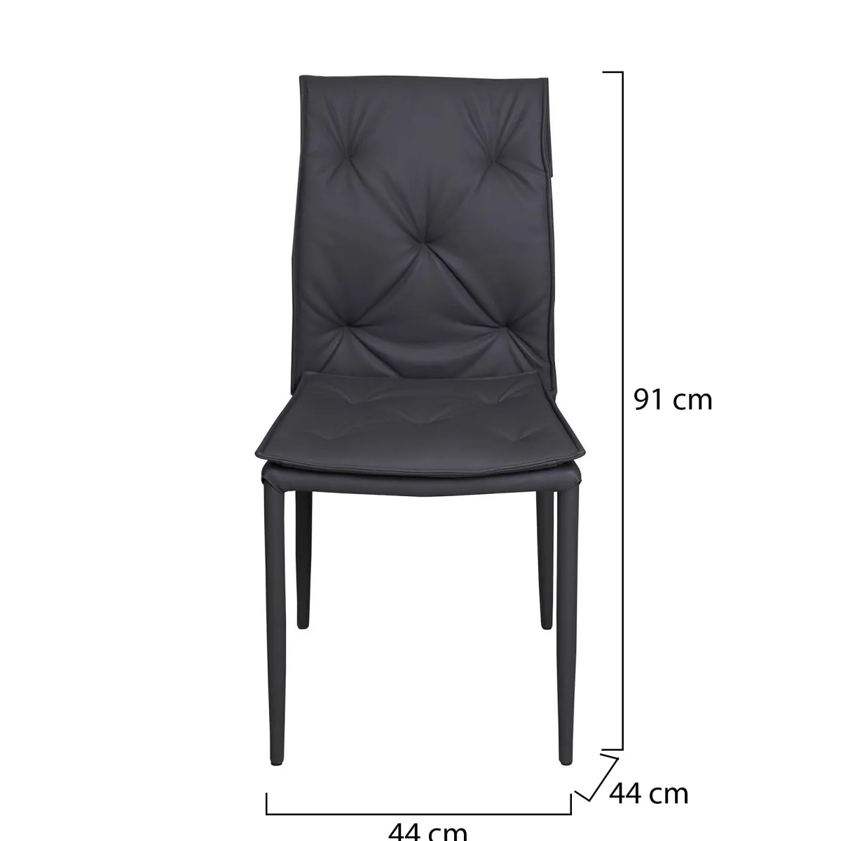 Sedie > Dmora Sedia, Set di 2 Sedie , - Gessate Grigio
