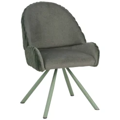 Sedia Verde Grigio 2 Sedie Imbottito, Materiale Struttura in Tessuto - Kinna