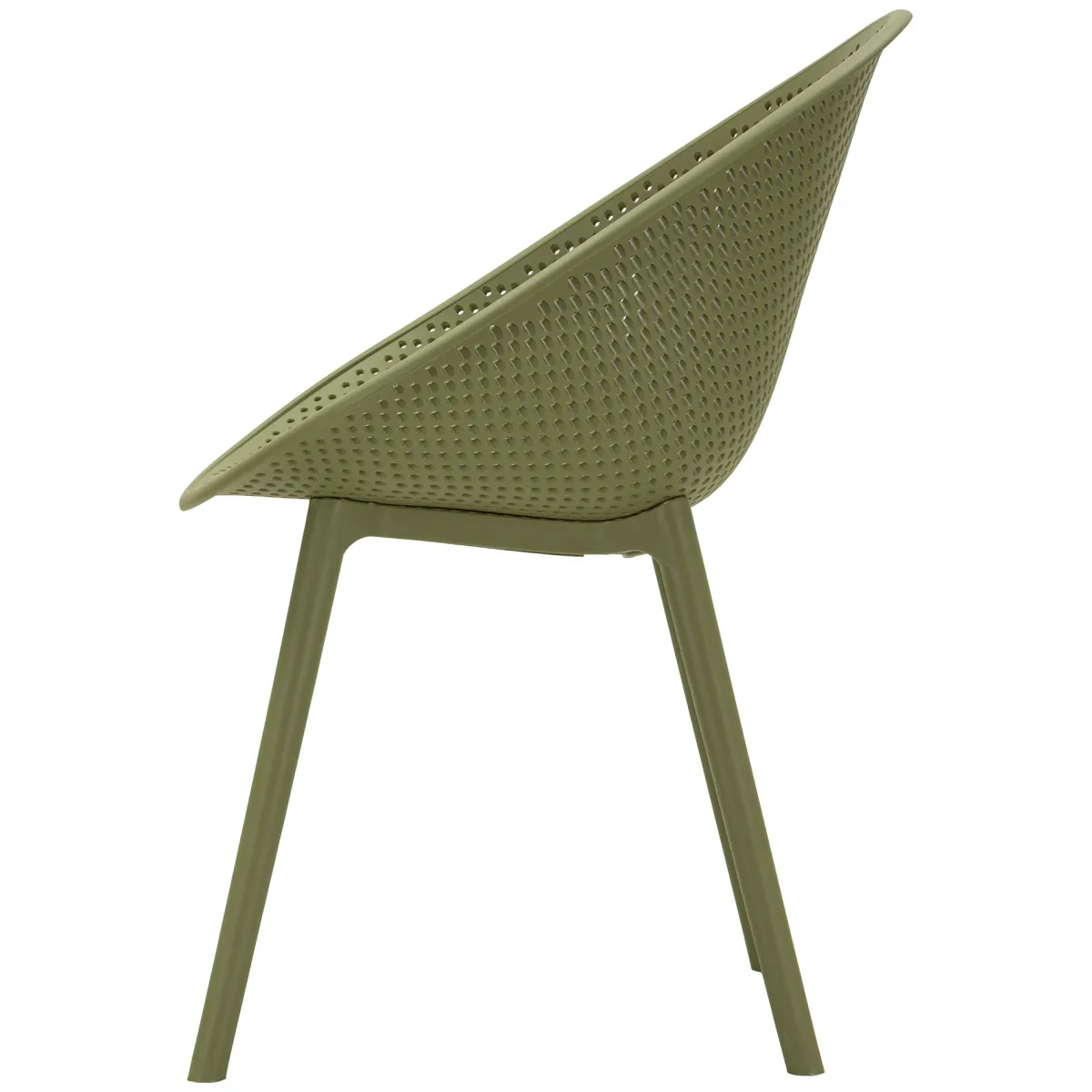 Sedie > Dmora Sedia 2 Sedie Adatto per Indoor/outdoor, Materiale Struttura in Plastica - Tansen Verde