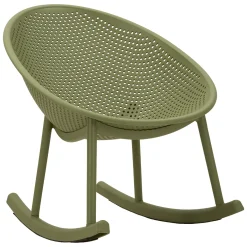 Sedie > Dmora Sedia 2 Sedie a Dondolo, Adatto per Indoor/outdoor, Materiale Struttura in Plastica - Phunt Verde