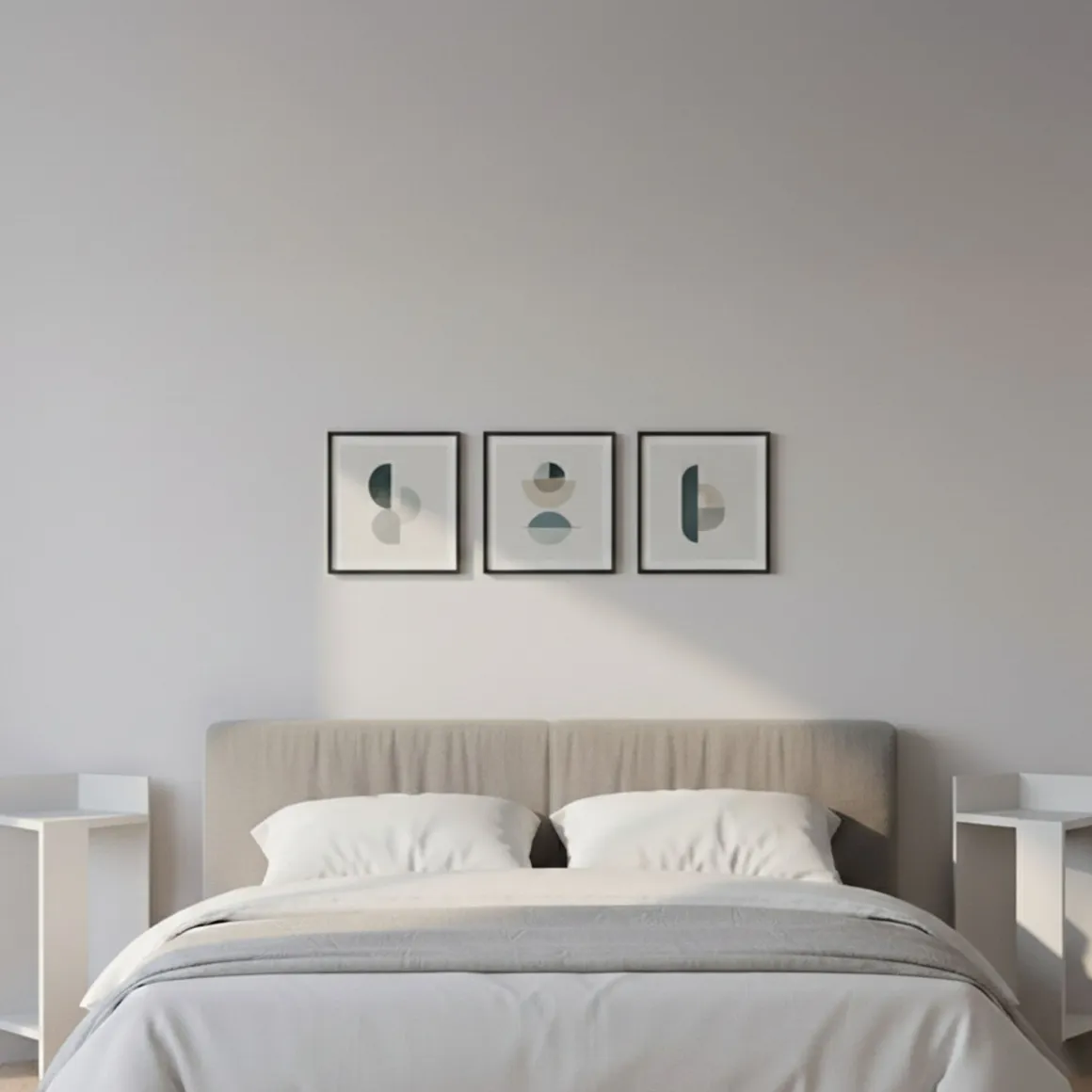 Set Comodini Bianco 4 Ripiani Colore Ripiano Bianco, Elementi Inclusi 2 Comodini - Tartano