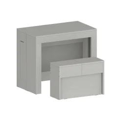 Set consolle allungabile 12 posti e 1 panca allungabile bianco - Badesi