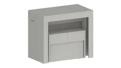 Set Tavolo E Sedie|Cucina > Dmora Set consolle allungabile 12 posti e 1 panca allungabile - Badesi Bianco Lucido