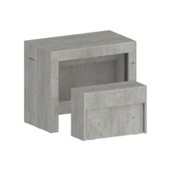 Set consolle allungabile 12 posti e 1 panca allungabile cemento - Badesi