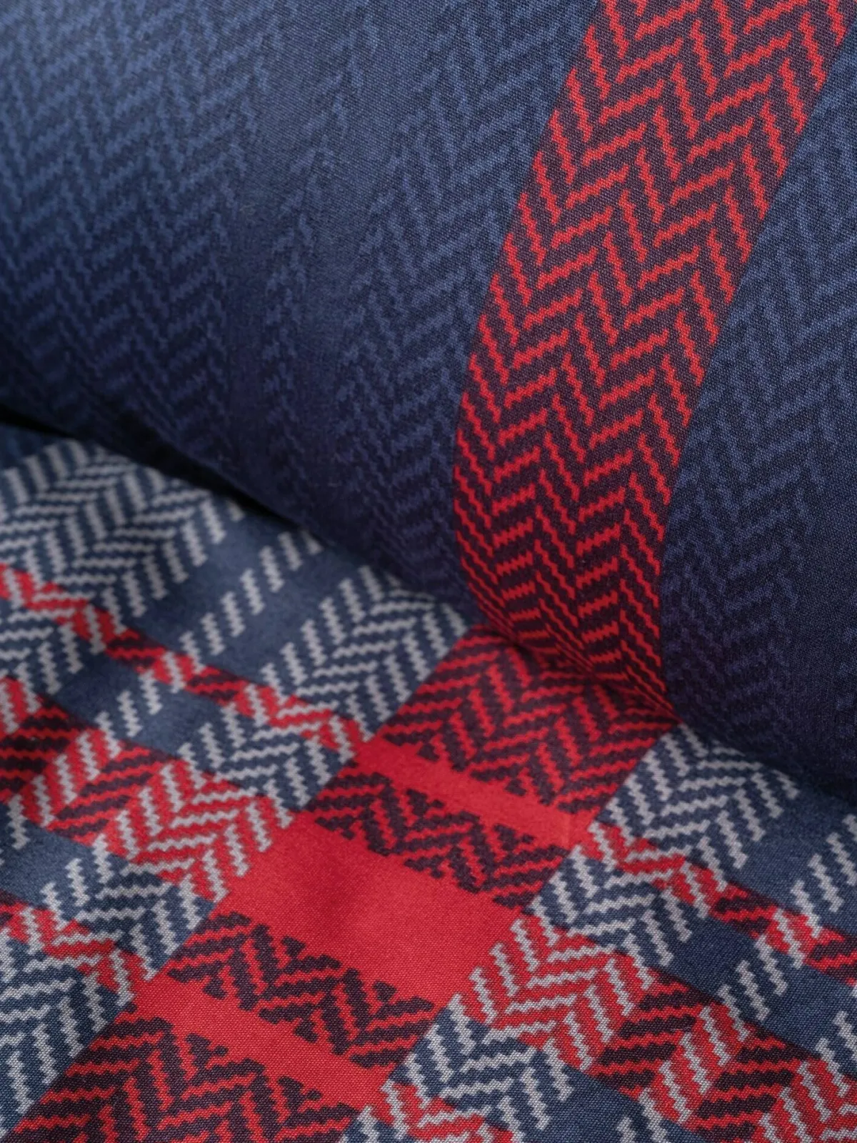 Copripiumino Singolo > Dmora Set copripiumino singolo e 1 federa Tigard, 220x155 cm, Rosso e Blu Blu, Rosso