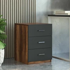 Set da ufficio Nari, Noce e Antracite