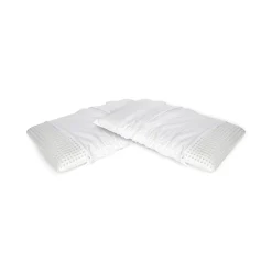 Guanciali > Dmora Set di 4 guanciali Alloro, Made in Italy, 70x39 h10 cm, Bianco Bianco, Bianco