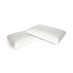 Set di 4 guanciali Basilico, Made in Italy, 70x40 h16 cm, Bianco