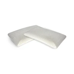 Set di 2 guanciali Citronella, Made in Italy, 70x40 h12 cm, Bianco