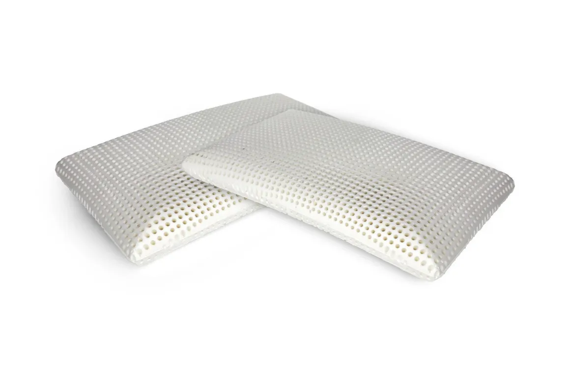 Set di 4 guanciali Citronella, Made in Italy, 70x40 h12 cm, Bianco
