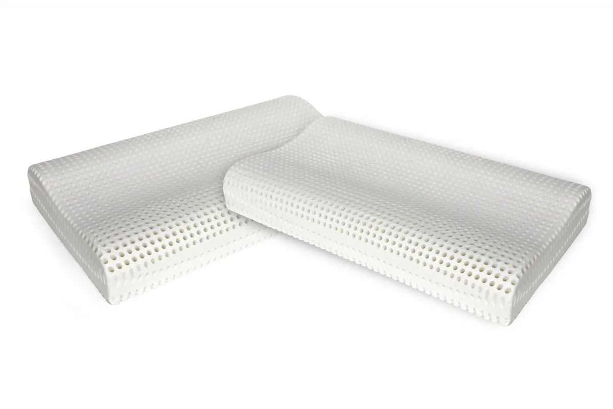 Guanciali > Dmora Set di 2 guanciali Origano, Made in Italy, 70x41 h12 cm, Bianco Bianco, Bianco