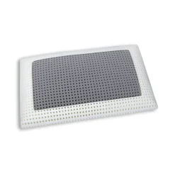 Set di 2 guanciali Prezzemolo, Made in Italy, 70x40 h14 cm, Bianco