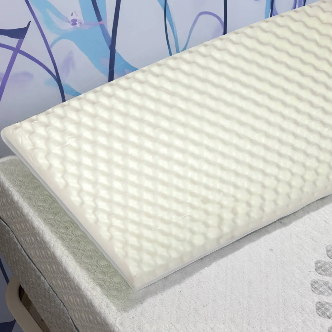 Set di 2 guanciali Ruta, Made in Italy, 73x43 h14 cm, Bianco