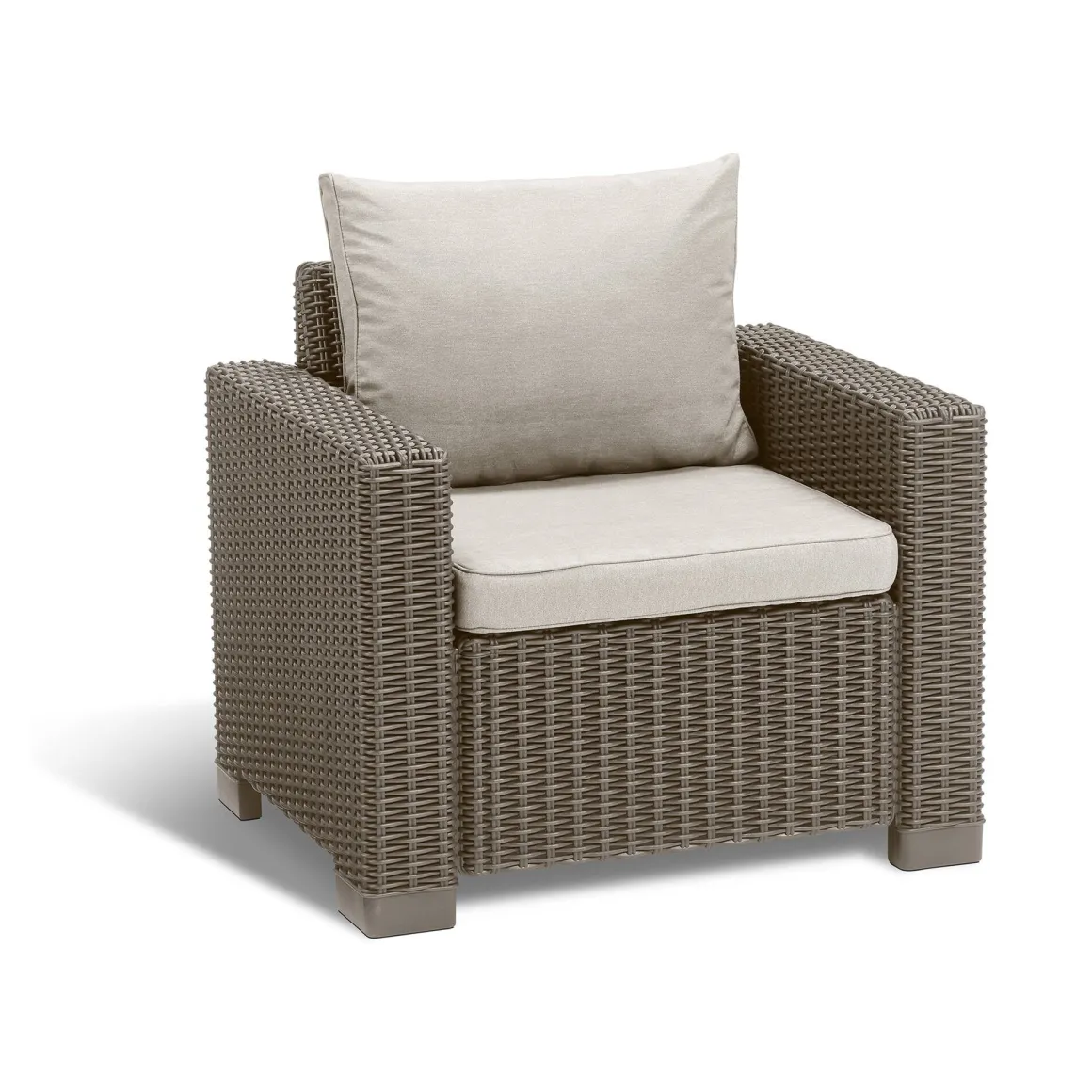 Set di 2 poltrone da esterno Miramichi, 83x68 h72 cm, Tortora