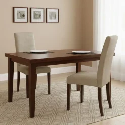 Sedie > Dmora Set di Sedie Beige Marrone Noce 4 Sedie Effetto Velluto, Imbottito - Ferraris Marrone, Beige Noce