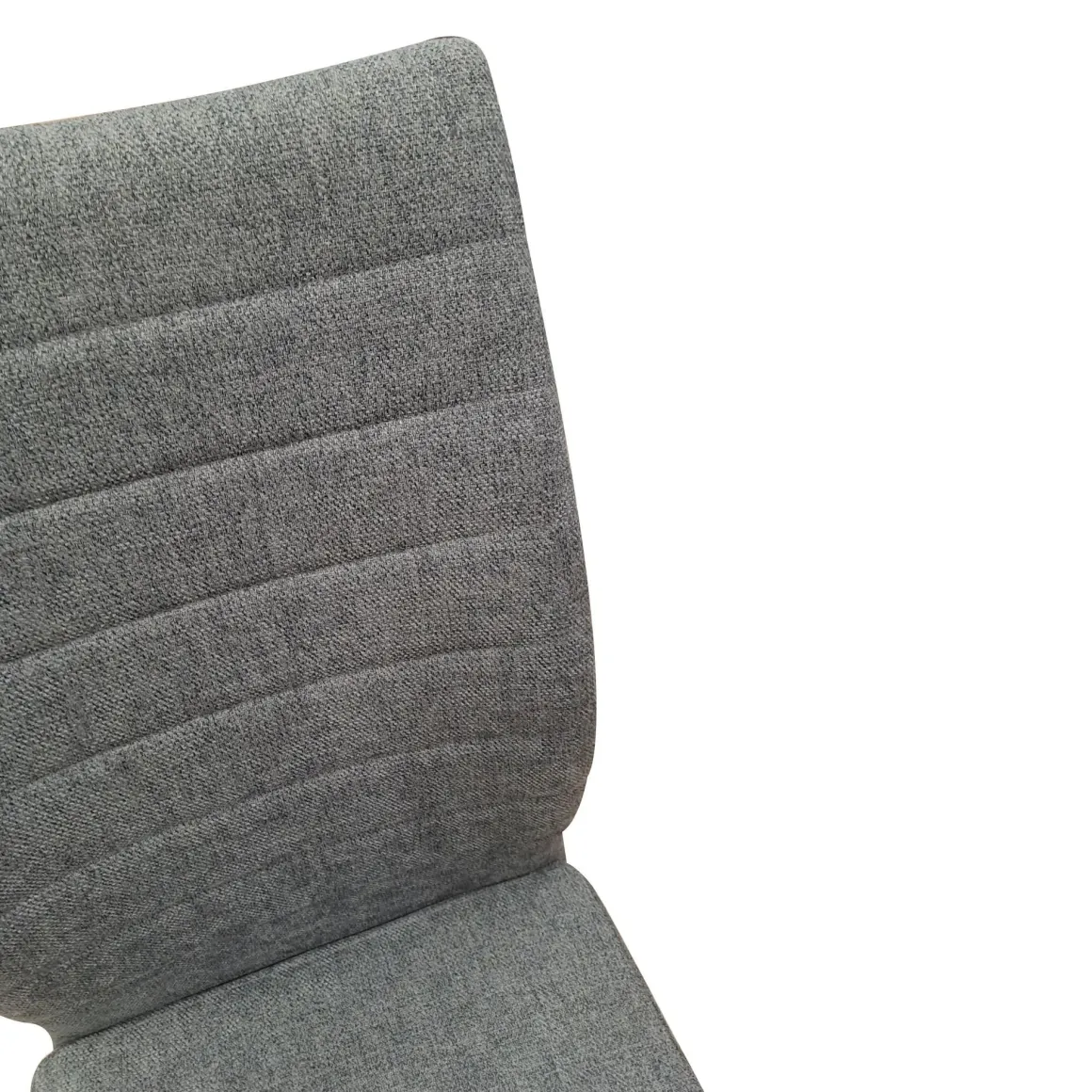 Set di Sedie Grigio Grigio 4 Sedie Imbottito, Materiale Struttura in Tessuto - Quintano