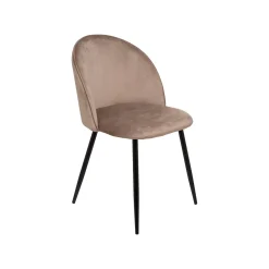 Cucina|Salotto > Dmora Set di 4 sedie moderne imbottite in velluto tortora - Arter Grigio Tortora