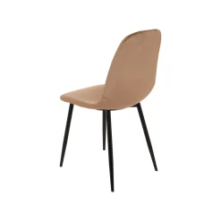 Set di 2 sedie soggiorno imbottite in velluto beige - Arter