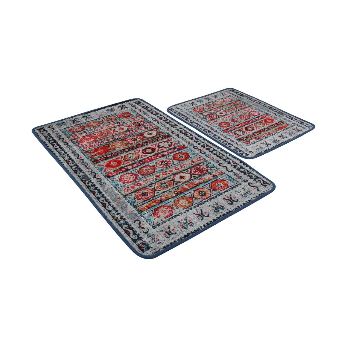 Set di 2 tappeti da bagno Dyersburg, 100x60 cm, Multicolore